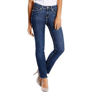 NEW Womens 24X30 LEVIS 714 Pantalones Para Mujer Straight Jeans 218340021 Blue